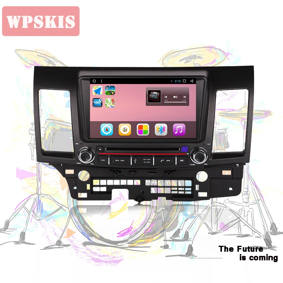 

4G+64G Android 9.0 car dvd player gps navigation system pc tablet tape head unit for mitsubishi lancer evolution Fortis EX I0