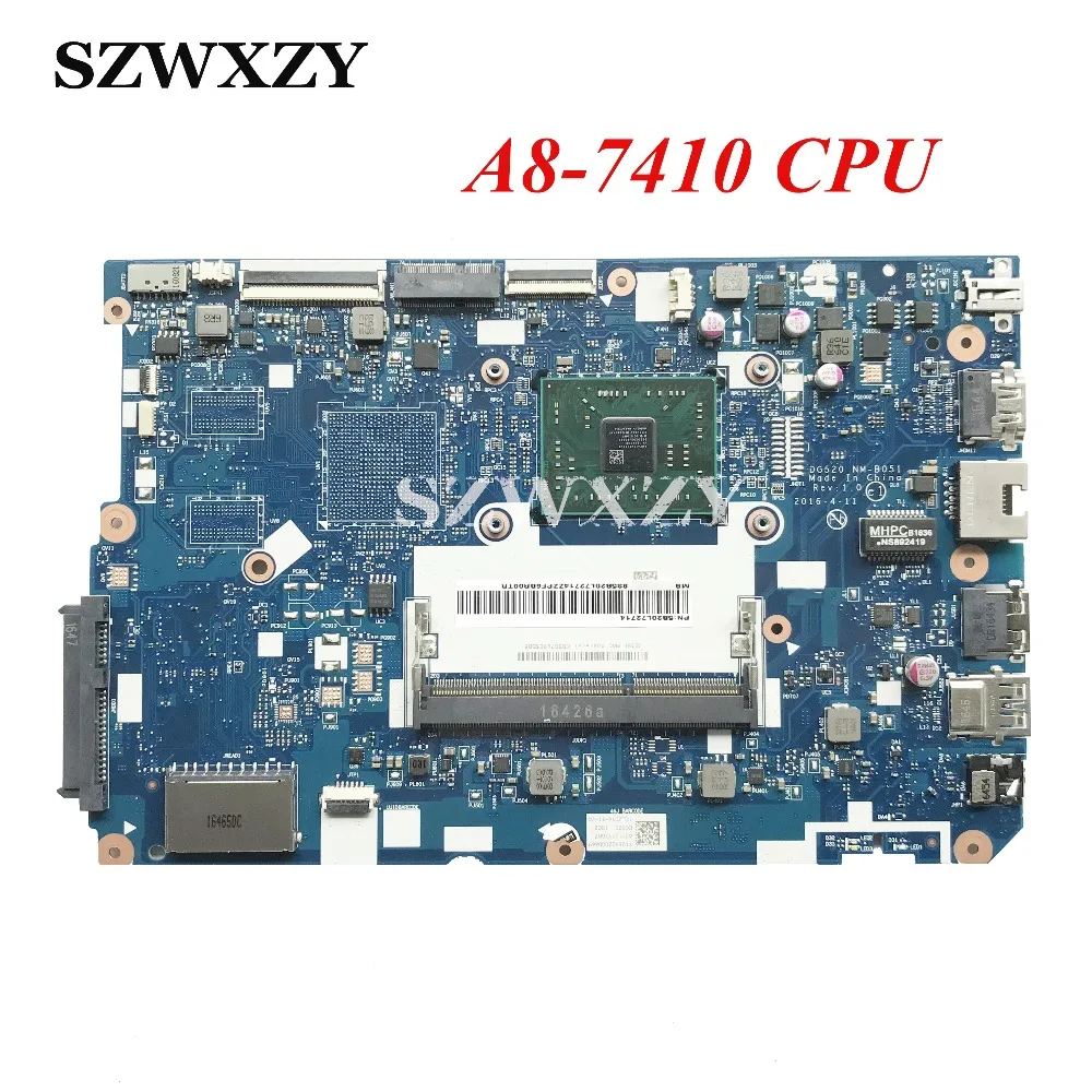 

5B20L72714 For Lenovo Ideapad 110-15ACL Laptop Motherboard DG520 NM-B051 with A8-7410 Processor Full Tested