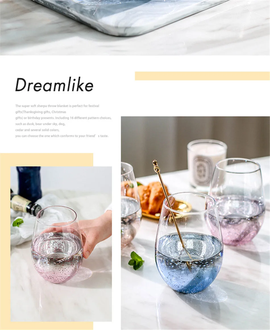 Креативная стеклянная кружка мечтательная Звездная чашка для молока, сока, воды прозрачные кружки для дома и офиса посуда для напитков подарки для влюбленных пар 600 мл