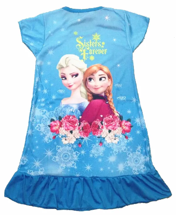 Лидер продаж, пижамы Эльзы для девочек ночные рубашки пижамы принцессы Белоснежка, ночная рубашка для девочек, летняя одежда детская одежда для сна