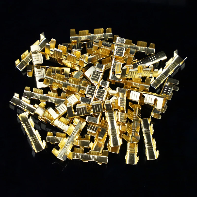 

100pcs/lot DJ453C U-shaped terminal tab cold inserts connectors cold terminal small teeth fascia terminal,2-2.5mm2
