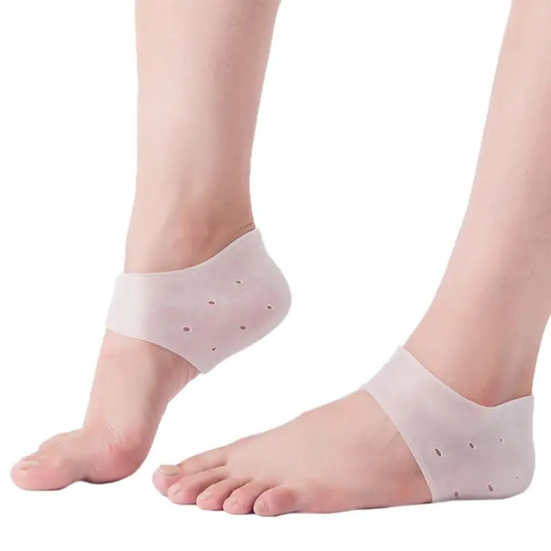 2pcs Silicone Feet Heel Protector Plantar Fasciitis Pain Relief Cushion Pad Care