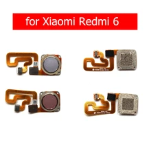 Для Xiaomi Redmi 6 сканер отпечатков пальцев гибкий кабель сенсорный датчик ID Главная Кнопка возврата ленты гибкий кабель Ремонт запасных частей
