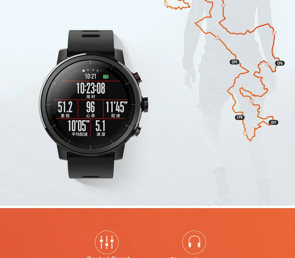 Amazfit Смарт часы Stratos 2 Xiaomi mi Hua mi спортивные умные часы английская версия с gps PPG пульсометром 5ATM водонепроницаемый