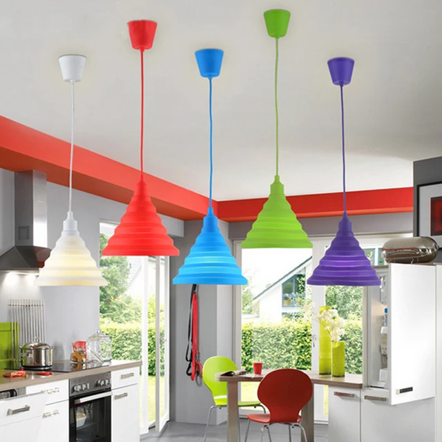online shop novelty colorful silica gel pendant lights bar