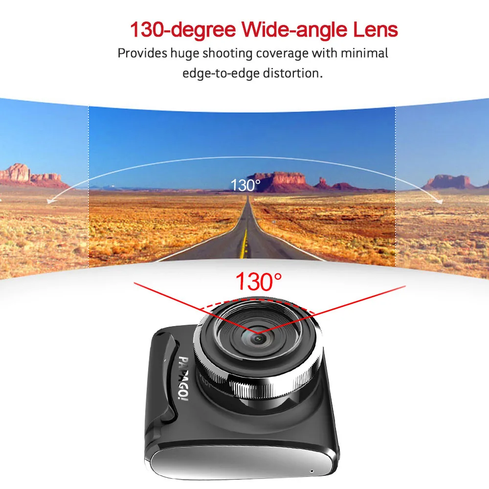 GoSafe200 Автомобильный видеорегистратор Novatek 96650 Full HD 2," lcd 130 градусов угол видео рекордер
