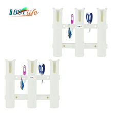 2X3 трубы звено белый абс пластмасса удочка держатель-насадка на розетку для лодки Морской рыболовный ящик каяк лодка яхта