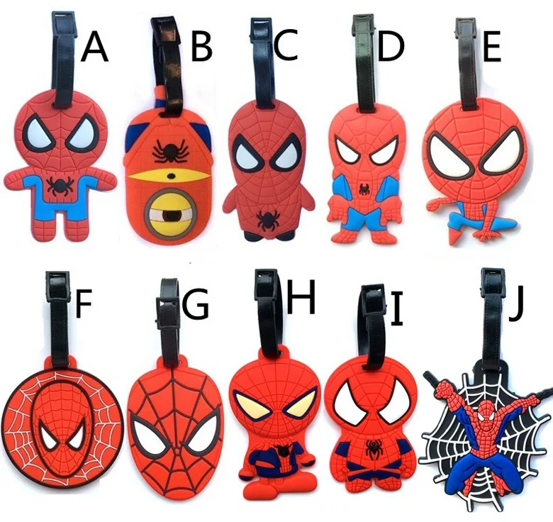 

2018 Limited Maletas Anime Diffuse Wei Spider-man Spiderman Mask Luggage Check Tags Hang Act The Role Of High-quality Goods