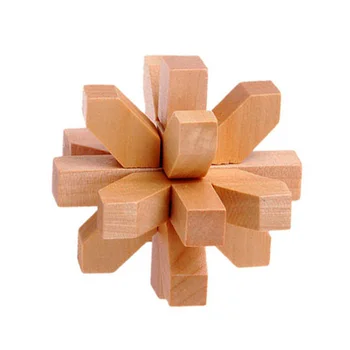 

Chanycore Baby Learning Educational Wooden Toys 3D Puzzle Kong Ming Luban Lock Cube Brain Teaser hs Kids Gifts 4228