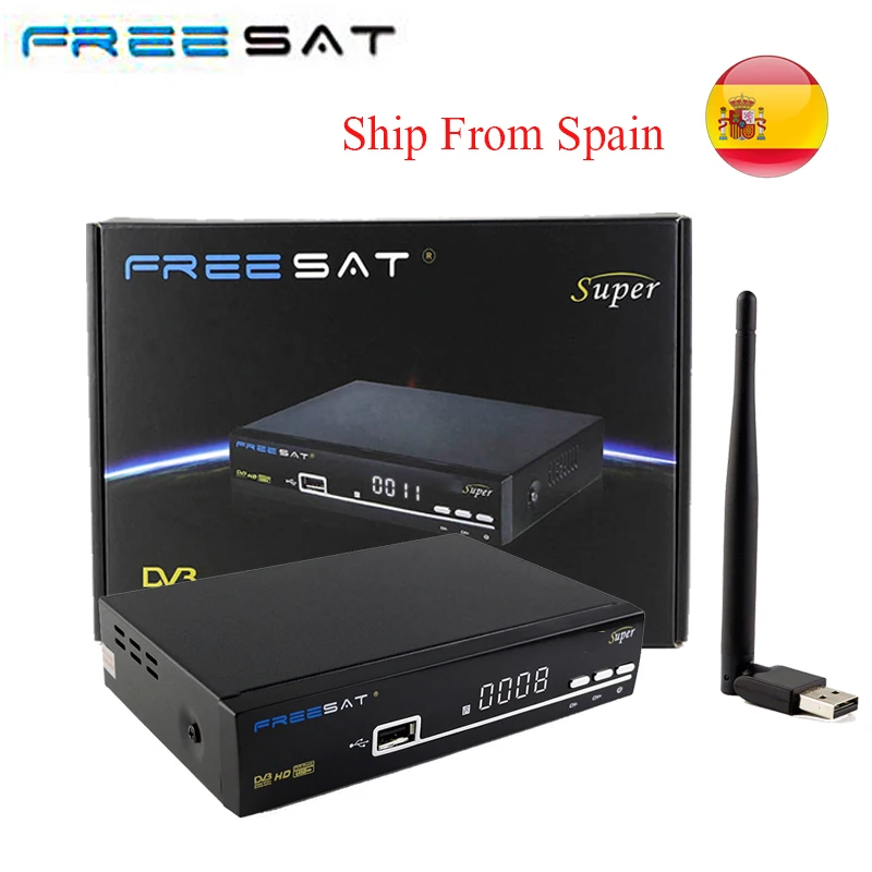 FREESAT V8 SUPER DVB-S2 HD Satellite TV Receiver USB Wifi Support PowerVu lnb Biss Key CLINES Youtube Youporn Set Top Box цена FREESAT V8 SUPER DVB-S2 HD Satellite TV Receiver USB Wifi Support PowerVu lnb Biss Key CLINES Youtube Youporn Set Top Box цены онлайн