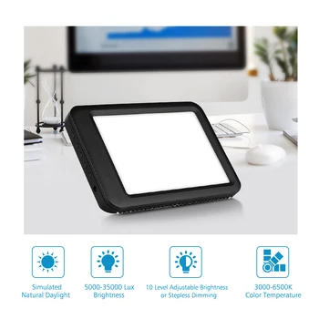 

5000-35000 Lux Ultra Bright LED Light Box Tracer with Bracket 10 Level Adjustable Brightness/Stepless Dimming