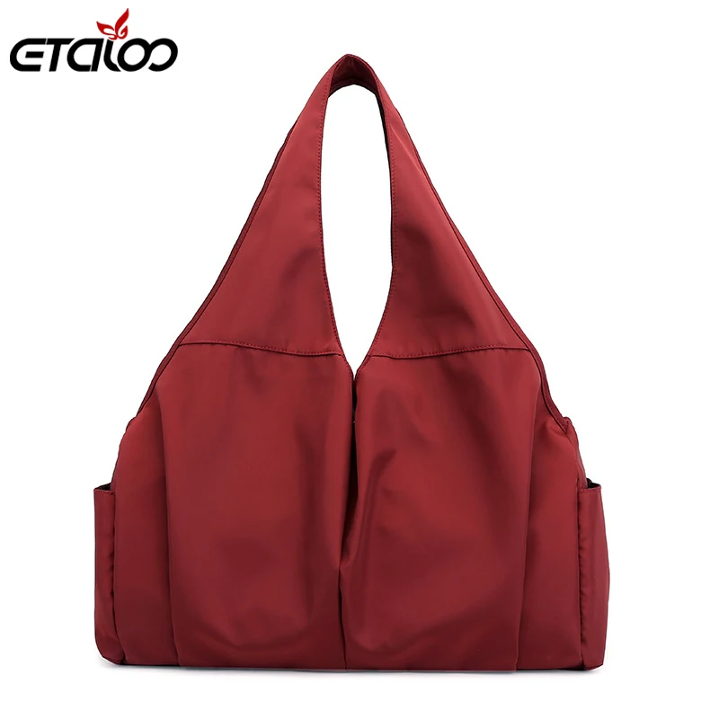 Женские ручные сумки повседневные женские сумки сумка-мессенджер сумка через плечо Bolsa Feminina Bolsos Mujer Водонепроницаемая сумка из нейлоновой ткани - Цвет: Бургундия