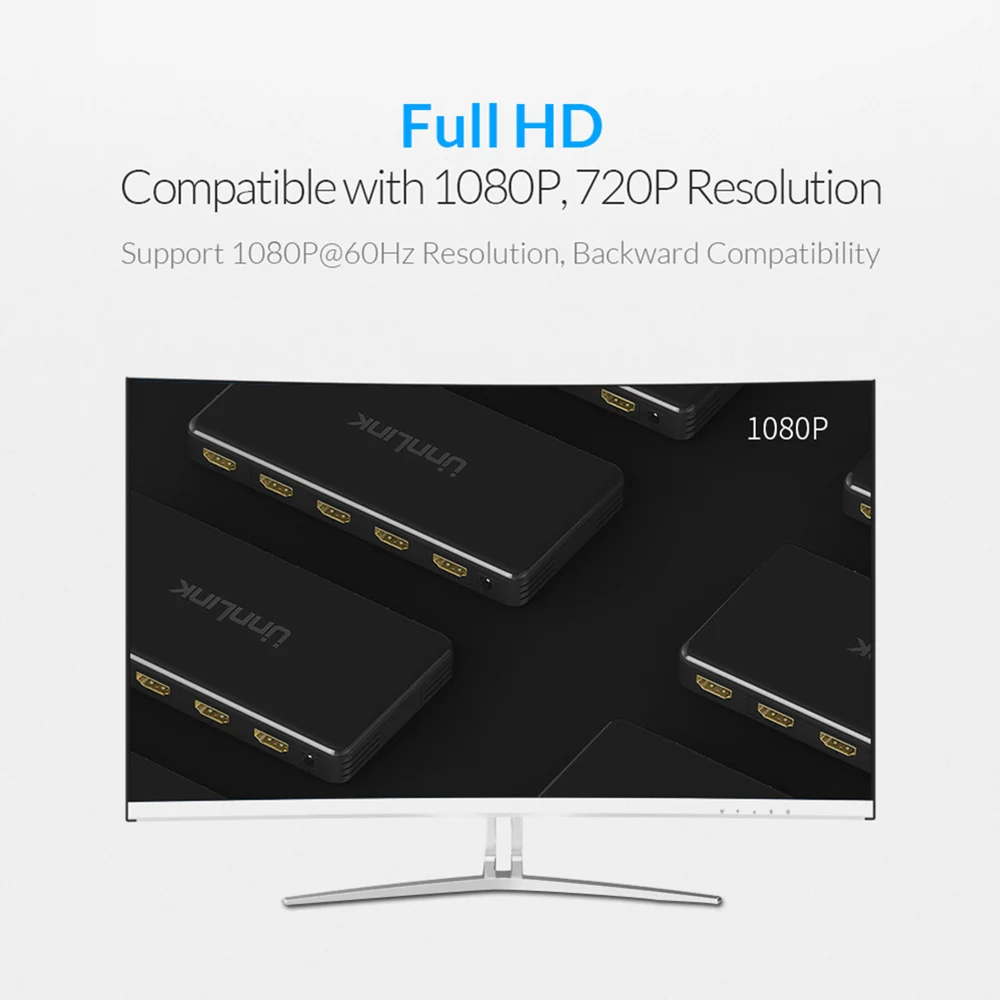 Unnlink 4x1 HDMI Quad multi-просмотра HDMI бесшовный коммутатор FHD 1080P@ 60Hz для ТВ-бокса rend переключатель ps3 ps4 xbox 360one проектор