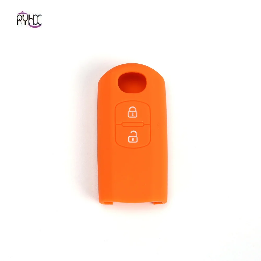 Good grade silicone 2019 2 button smart remote car key holder for 3 6 CX-5 CX-7 CX-9 MX5 rubber cover bag | Автомобили и
