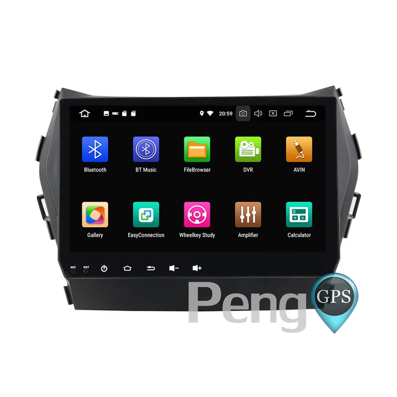 Discount 2 Din Android 8.0 Car CD DVD Player 8Core GPS Navigation for   Hyundai Santa Fe IX45 2013 2014 2015 2016 5