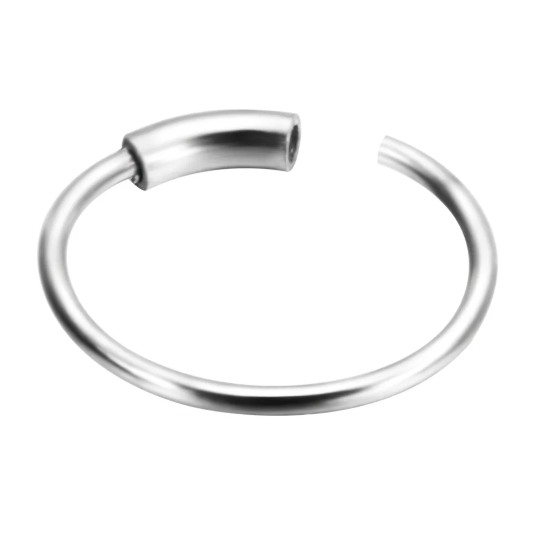 Surgical Steel Nose Ring Septum Hoop Tragus Helix Ear Lip Intimate Fake Piercing For Women Summer Beach Party Prom Accessories