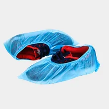 100 шт. медицинские водонепроницаемые бахилы CPE одноразовые бахилы дождевые Чехлы для обуви грязезащитный