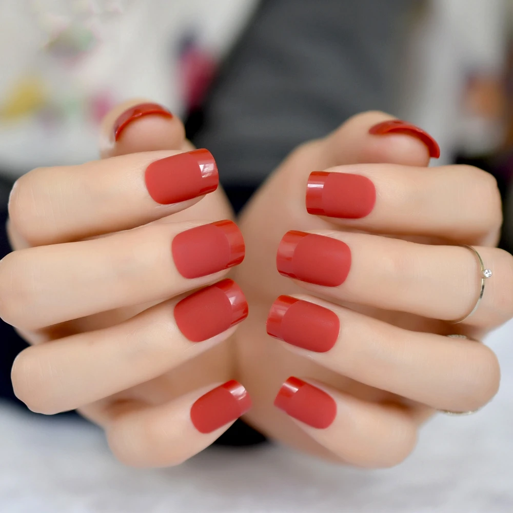 セクシーな赤い偽の爪切り マニキュアアクセサリー 高品質 マット ネイルチップ 正方形 花嫁のための 付け爪 Aliexpress セクシーな赤い偽の爪切り マニキュアアクセサリー 高品質 マット ネイルチップ 正方形 花嫁のための 付け爪 Aliexpress