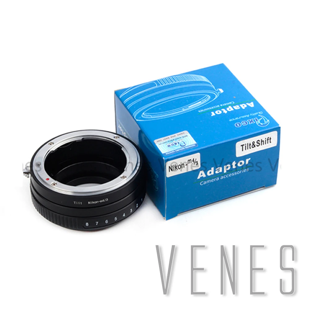 

Venes Tilt Suit for Nikon lens to Suit for Micro Four Third Adapter Ring, For Micro Four Thirds 4/3 Camera, For Nikon-M4/3