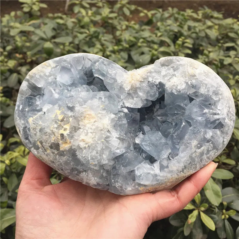 

Beautiful Large Size Natural Kyanite Quartz Crystal Cluster Heart Rough Druzy Geode Specimen Minerals Reiki Healing As Gift