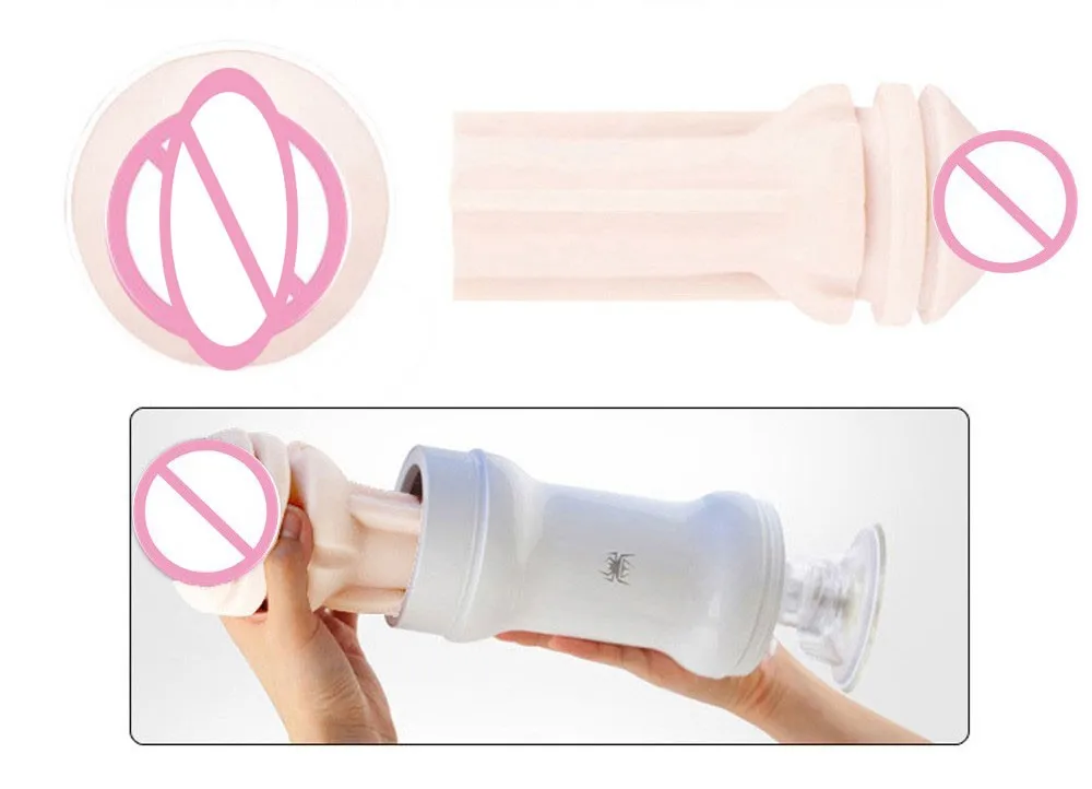 EVO Male Masturbator Sex Toys for Men Artificial Vagina With Bullet Vibrator Pocket Pussy Big Size Hands Free Spider Girl's Skin 8
