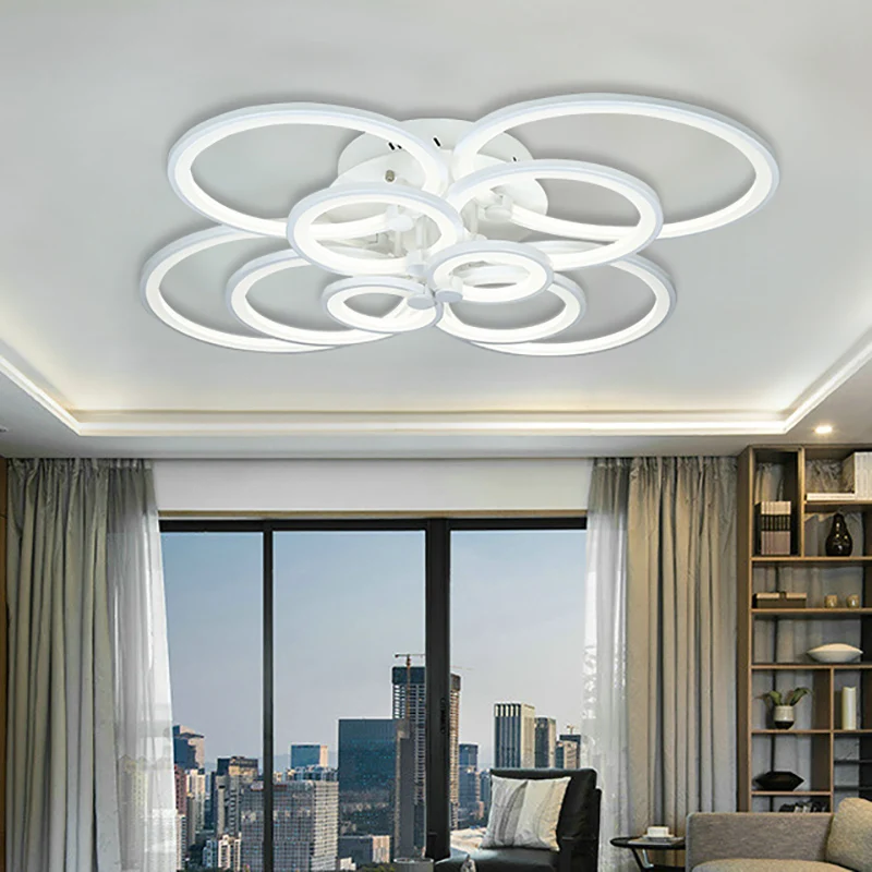 

IPROLED 220w 2.4G RF remote control or wifi control CCT and brightness 10 ring surface mounted led ceiling light