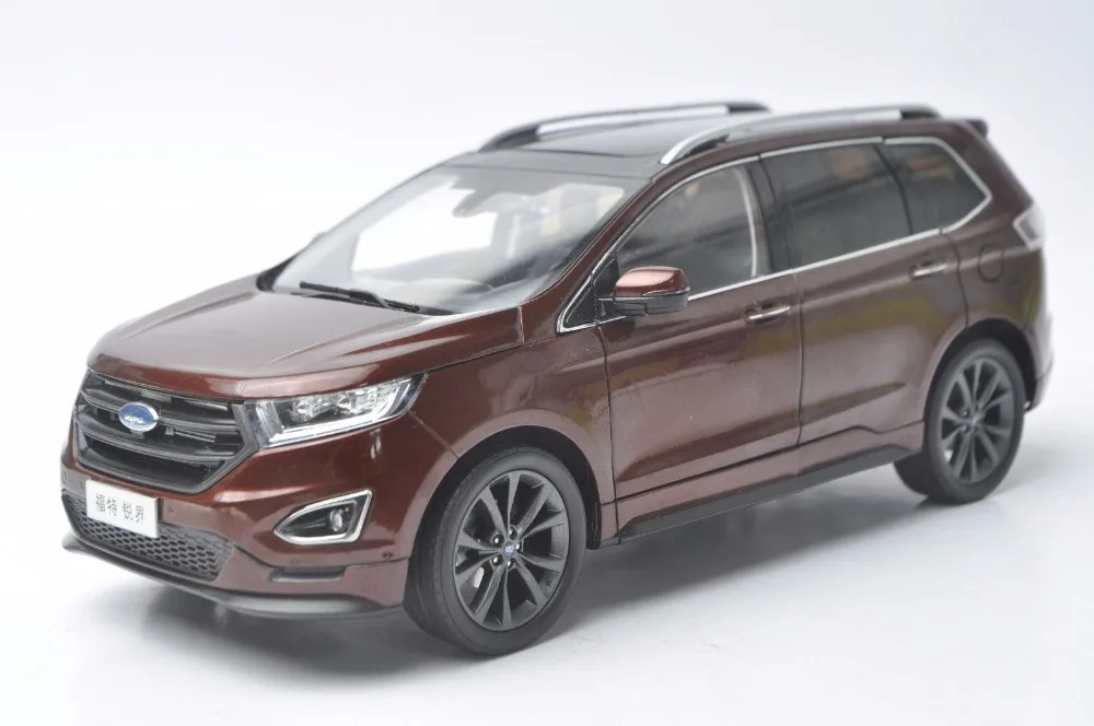 Модель литая 1:18 для Ford Edge 2016 Red SUV игрушечный автомобиль из сплава миниатюрный