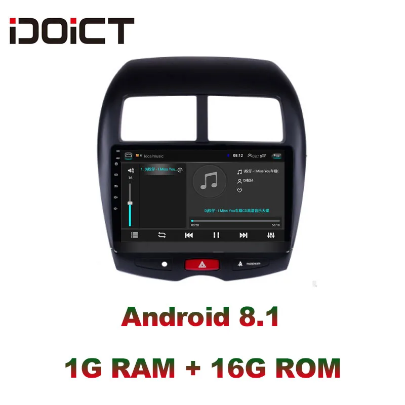 Top IDOICT Android 8.1 Car DVD Player GPS Navigation Multimedia For Mitsubishi ASX Radio 2010-2015 car stereo 4