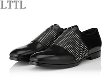 Autumn New Moccasins Black PU Leather Elastic Straps Men Loafers Brand LTTL High Quality Shoes Men Driving Flats Casual Shoes