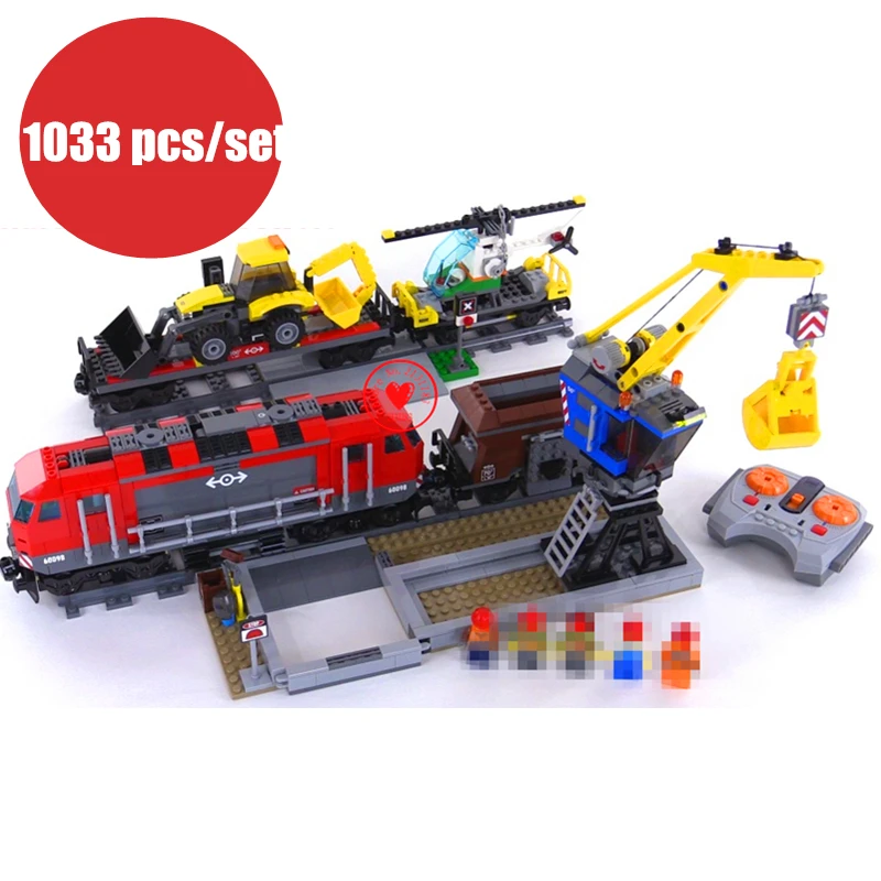 

New City Engineering Remote Control RC Train fit legoings technic city figures model Building Block 60098 gift kid set boys