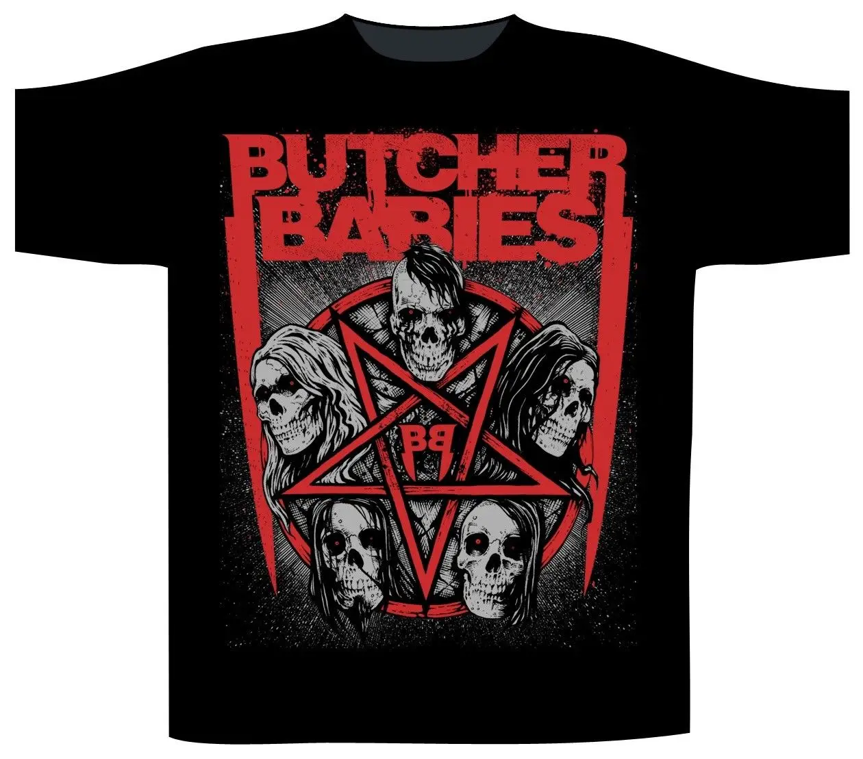 Butcher Babies' звезда череп не-рубашка-NUOVO E 2018 Новое поступление Забавный | Мужская
