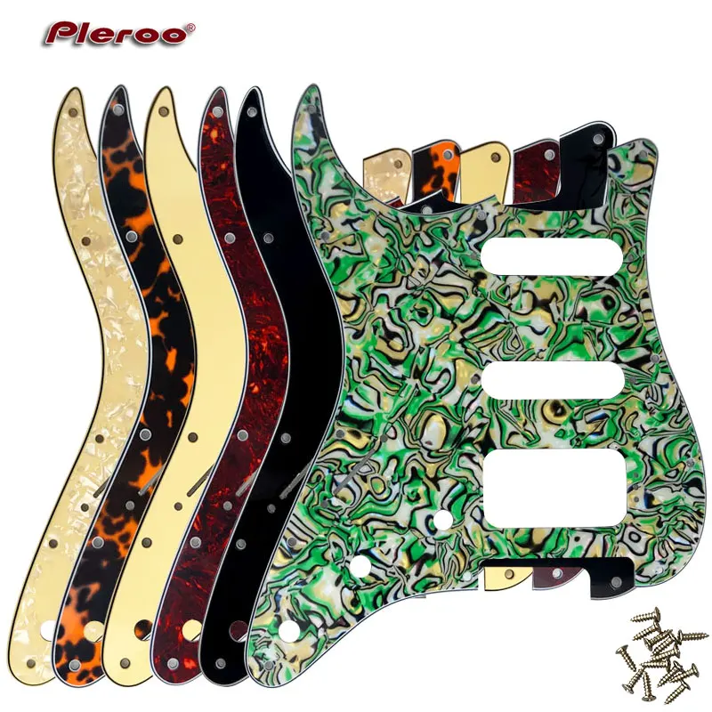 

Quality Guitar Parts -For US Fd Left Haned 11 Screw Holes MIM Startocaster SSH Humbucker Guitar Pickguard Scratch Plate
