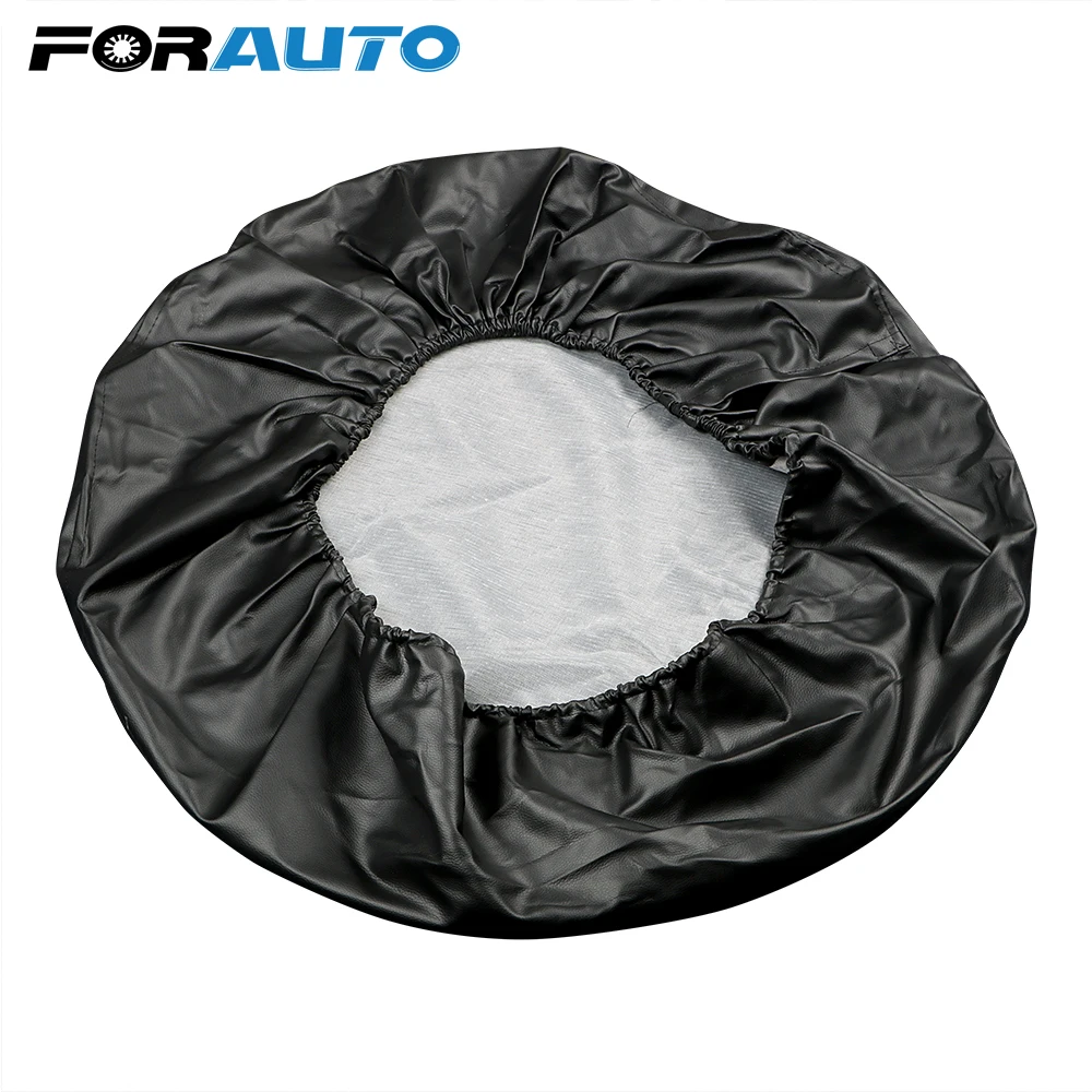 

Tire Protector Sun Shade Car Spare Tyre Cover Auto Enclosed Wheel Tire Pouch Bag 17 Inch PU Leather Tyre Storage Bag