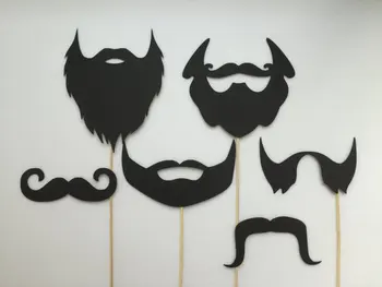 

Fashion Beards and Mustaches Birthday Photo Booth props for wedding bridal baby shower New Year party masks