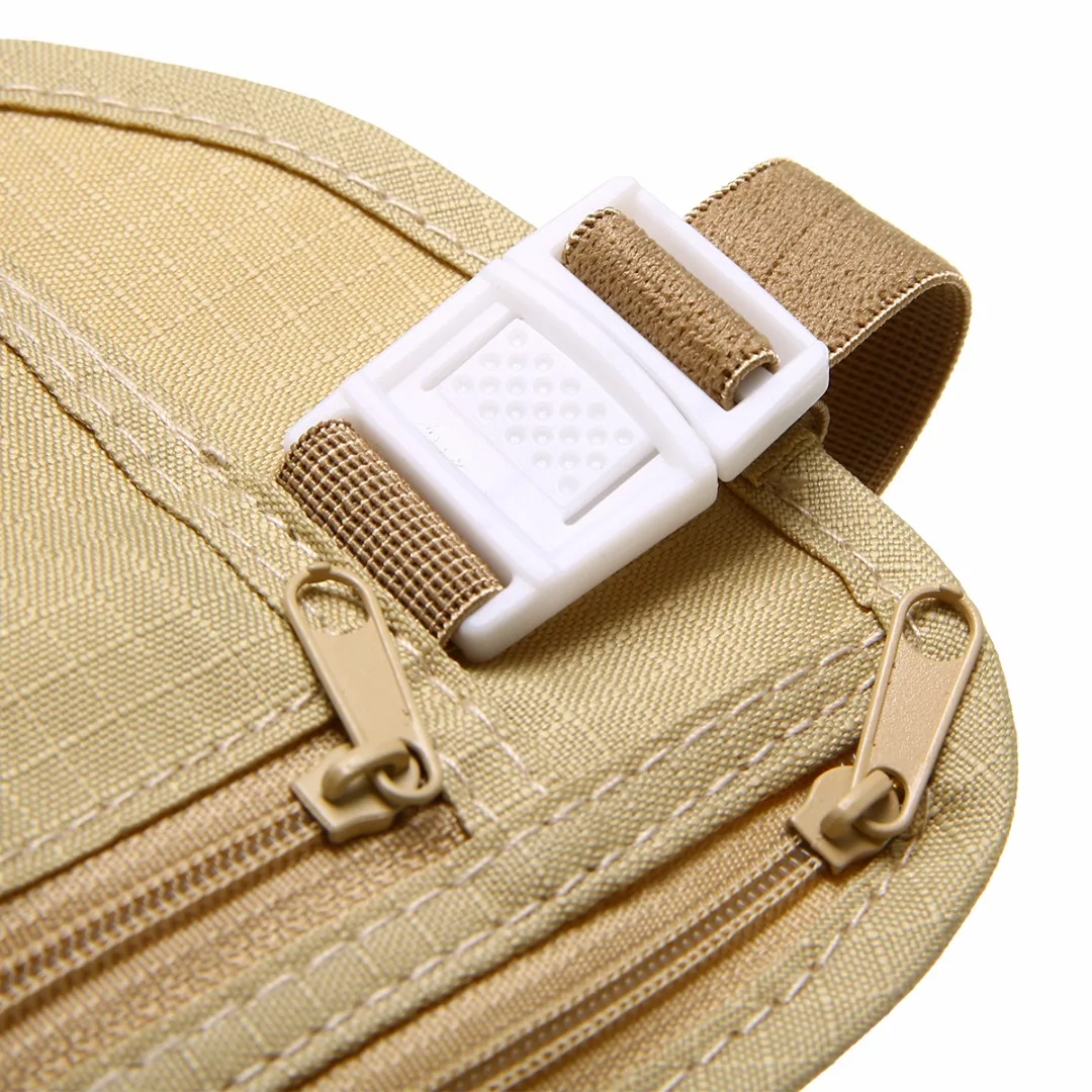 Mayitr Outdoor Ultra-thin Light Waist Bag Belt Personal Anti-Theft Pouch Personal Tourism Outdoor Sports Travel