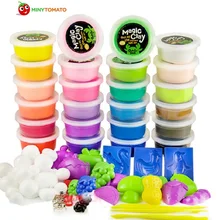 24 цвета играть Интеллектуальный Пластилин детские игрушки DIY полимерная Магнитная глина мягкая глина Блоки Пластилин Полимерная глина