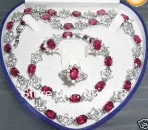 

hot sell new - Absorbing Crystal necklace ring bracelet Jewelry set #1028