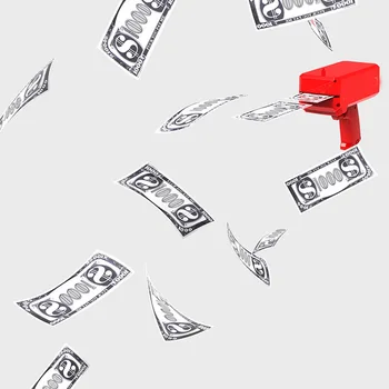 

Cash Cannon Money Gun Make It Rain Toy Spit Banknotes Gun Red Christmas Gift Decompression Fidget for party toy
