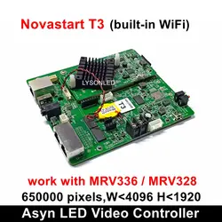 Novastar T3 асинхронный большой светодиодный контроллер дисплея видео, Nova WiFi полноцветная карта дисплея (TB3 телеприставка в продаже)