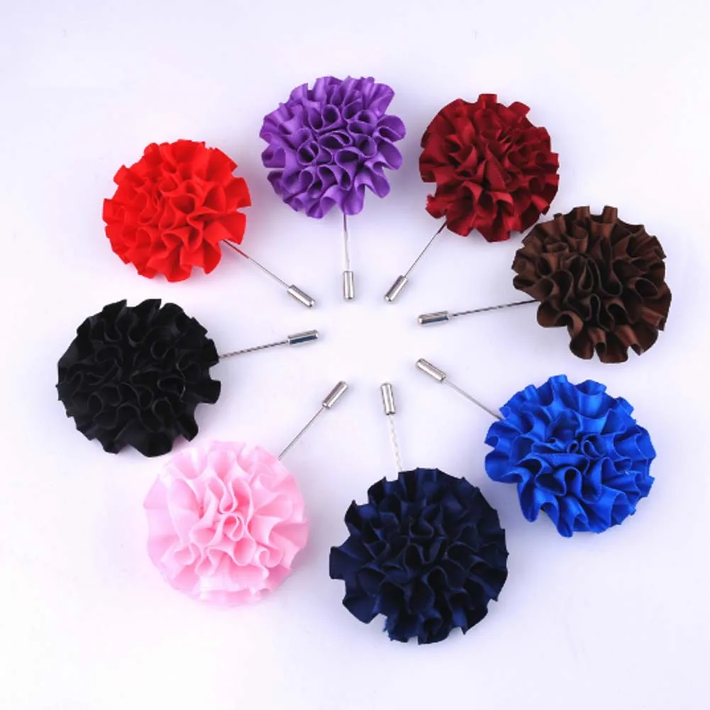 Fashion Lapel Pin Brooch Fabric Flower Brooch Wedding