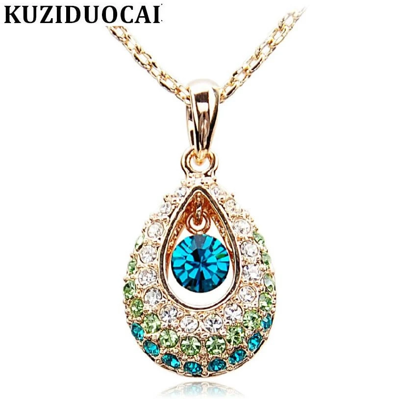 Kuziduocai новые модные ювелирные изделия 4 цвета ослепительный Кристалл Ангел