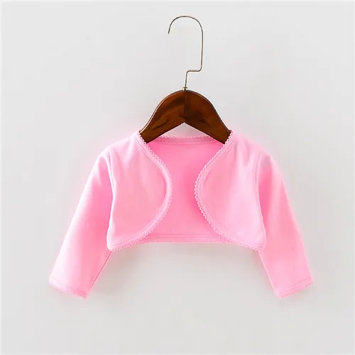 Fanfiluca Карамельный цвет хлопок детские пальто весна Летняя одежда для малышей высокое качество брендовая одежда - Цвет: Розовый