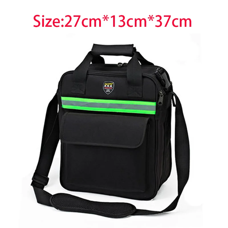 

Large size Multifunctional Tool Bag hardware tool bag With Shoulder Strap Black