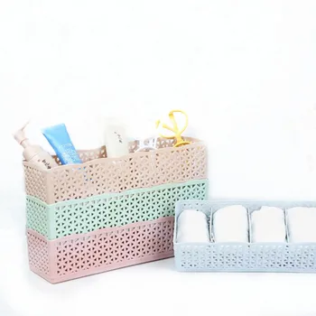 

Plastic Organizer Storage Box Tie Bra Socks Drawer Cosmetic Divider make up storage organizer storage drawers plastic #3