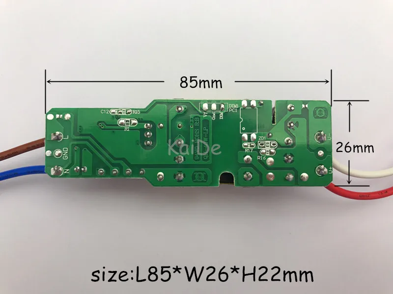 5 шт. изоляция 36 Вт AC85-277V светодиодный драйвер 10-18x3W 600mA DC30-60V светодиодный, блок питания постоянный ток Светодиодный лампа