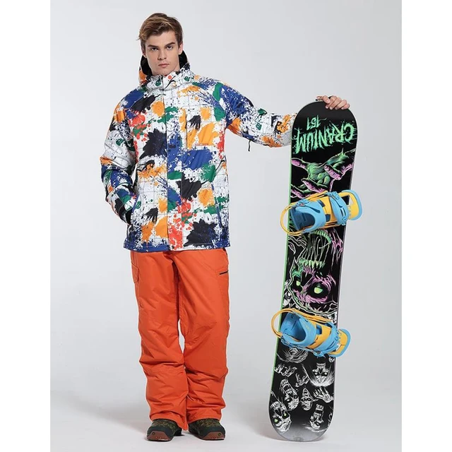 Cheap Gsou Snow Brand New 2017 Men Skiing Sets Snowboard Jacket And Pants Windproof Snow Clothes Ski Suit Men Waterproof Warm Ski Set