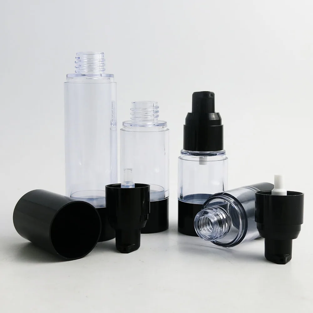10 x 15ml 30ml 50ml New Arrival Portable Travelling Vacuum Refillable Lotion Bottle frosted Plastic AS 4