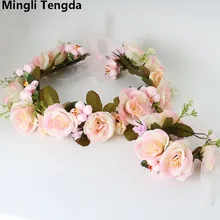 Mingli Tengda высококачественные элегантные свадебные цветы и вуалетки цветы для невесты в богемном стиле цветы шляпы сомбреро boda