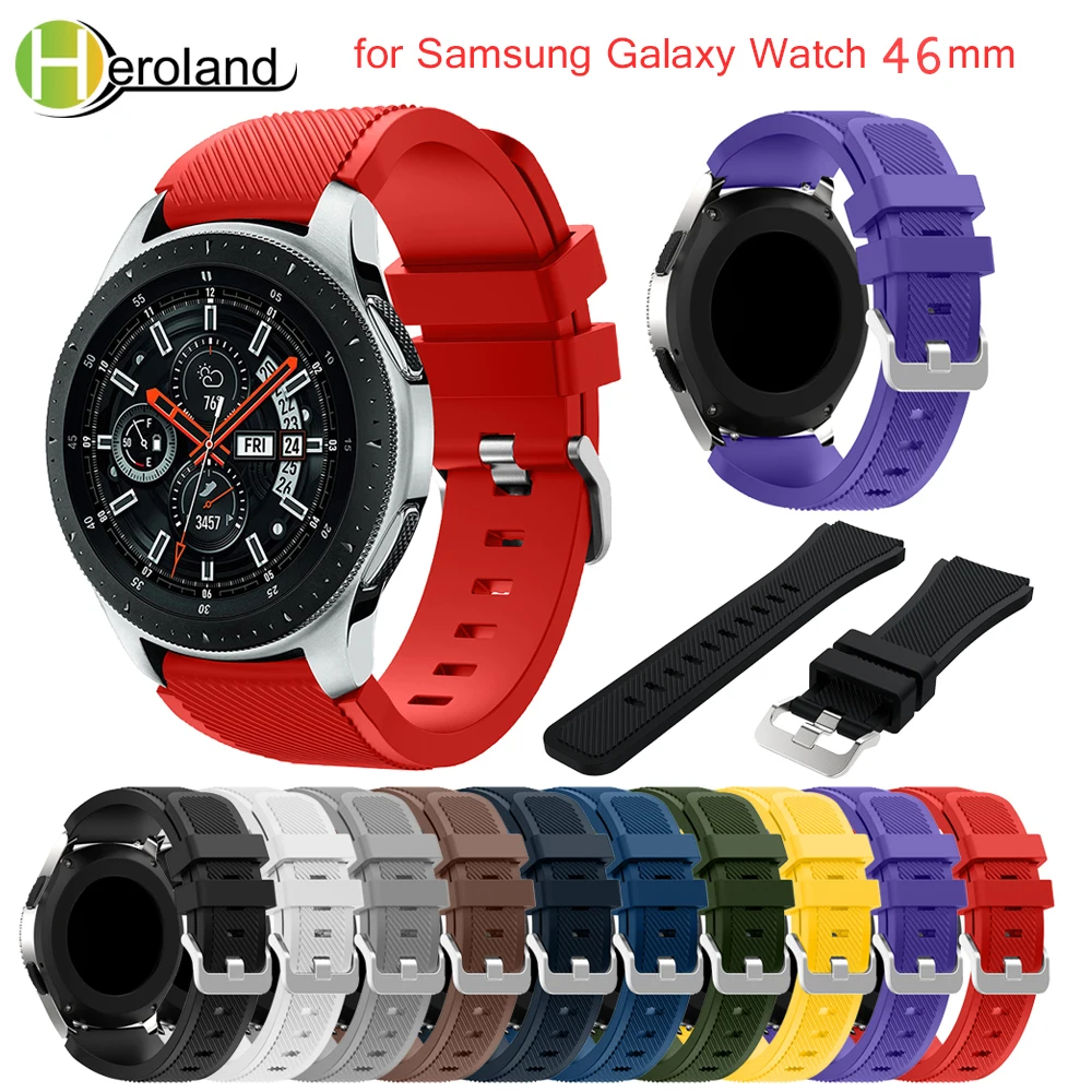 22 мм ремешок для часов Samsung Gear S3 Frontier классический сменный Galaxy watch 46 gear s3|Ремешки