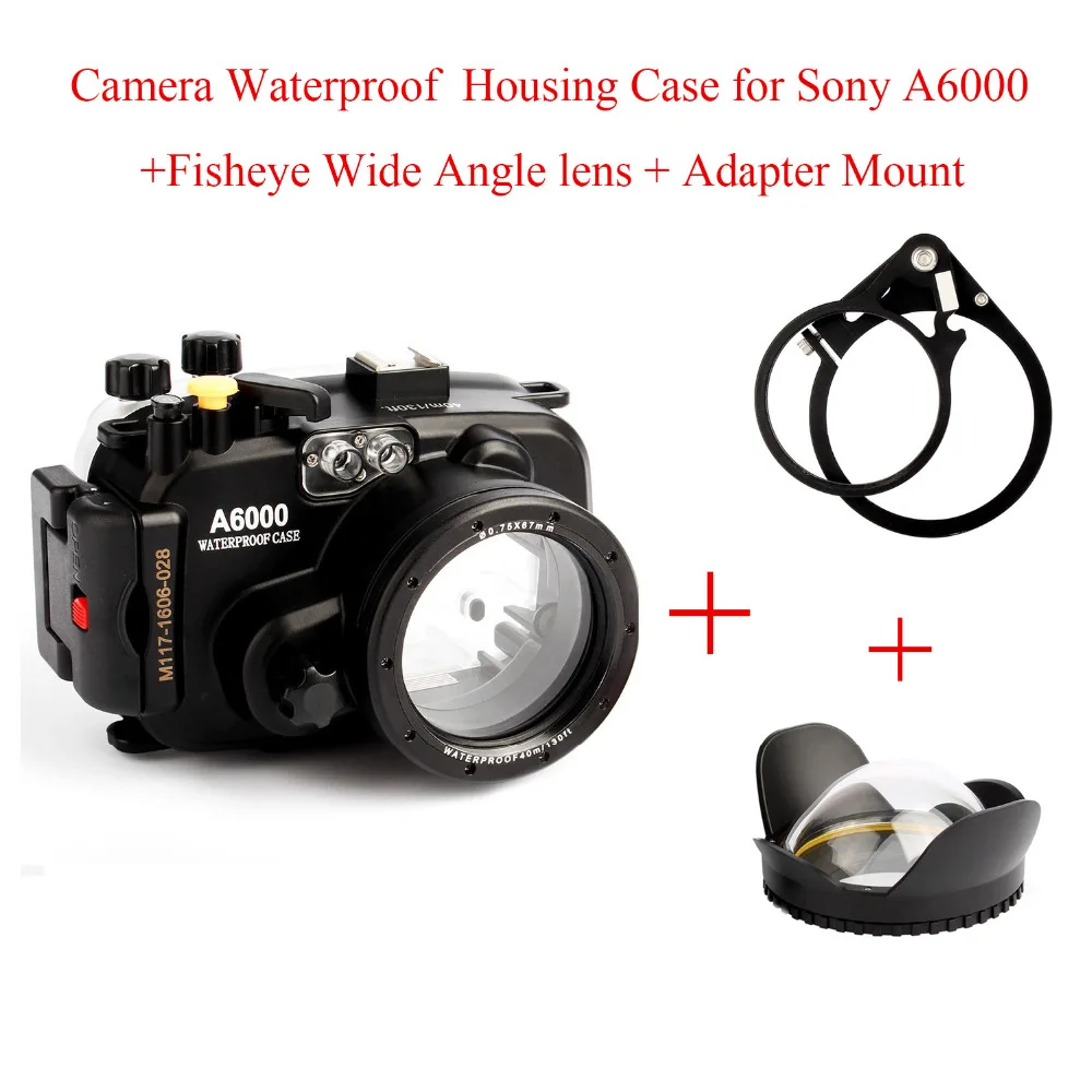 Водонепроницаемый чехол для подводной Камеры Sony A6000 с объективом 16 50 мм сумки +